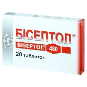 Бісептол® таблетки, 400 мг + 80 мг, блістер, № 20; Адамед Фарма
