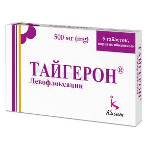 Тайгерон таблетки, вкриті оболонкою, 500 мг, блістер, № 5; Гледфарм