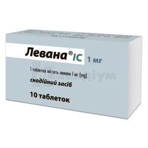 Левана® ІС таблетки, 1 мг, в пачці, в пачці, № 10; ІнтерХім