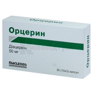Орцерин капсули, 50 мг, блістер, № 30; Маклеодс Фармасьютикалс