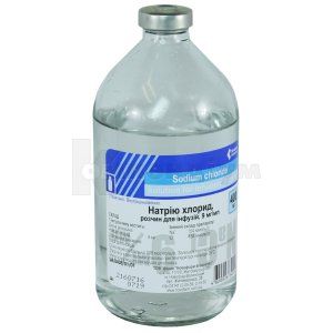 Натрію хлорид розчин для інфузій, 0,9 %, пляшка, 400 мл, № 1; Новофарм-Біосинтез