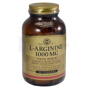 L-АРГІНІН 1000 мг таблетки, 1000 мг, № 90; Солгар Вітамін енд Херб