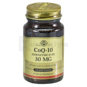 КОЕНЗИМ Q-10 капсули, 30 мг, флакон, № 30; Солгар Вітамін енд Херб