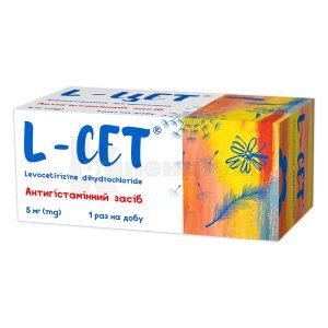 L-Цет® таблетки, вкриті оболонкою, 5 мг, № 100; Гледфарм