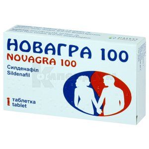 Новагра 100 таблетки, вкриті плівковою оболонкою, 100 мг, № 1; Євро Лайфкер