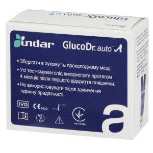 Тест-смужки до системи моніторингу рівня глюкози в крові GlucoDr.auto™ AGM 4000 № 50; Олл Медікус Ко., Лтд.