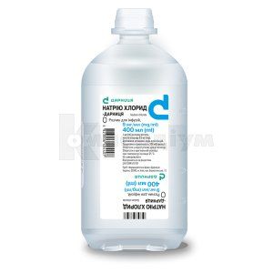 Натрію хлорид-Дарниця розчин для інфузій, 9 мг/мл, флакон, 400 мл, № 1; Дарниця ФФ