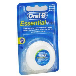 ЗУБНІ НИТКИ І ТАСЬМА торгової марки "ORAL-B" 50 м, essential floss, essential floss; Проктер енд Гембл