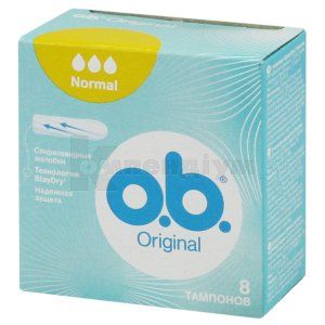 Тампони жіночі гігієнічні серії "O.B." original normal, № 8; Джонсон і Джонсон Україна