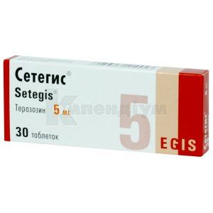Сетегис® таблетки, 5 мг, блістер, № 30; Егіс