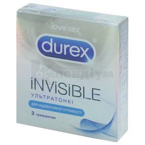 Презервативи Дюрекс інвізібл (Condoms Durex Invisible)