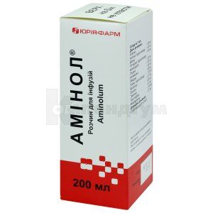 Амінол® розчин для інфузій, пляшка, 200 мл, № 1; Юрія-Фарм