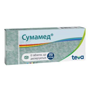 Сумамед® таблетки, що диспергуються, 250 мг, блістер, № 6; Тева Україна