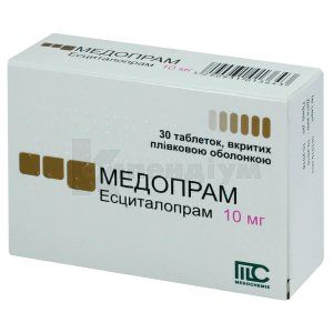Медопрам® таблетки, вкриті плівковою оболонкою, 10 мг, блістер, № 30; Medochemie Ltd., Cyprus, Europe
