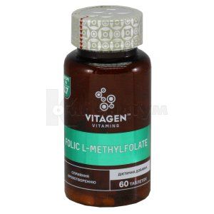 VITAGEN FOLIC L-methylfolate таблетки, № 60; Vita Sun