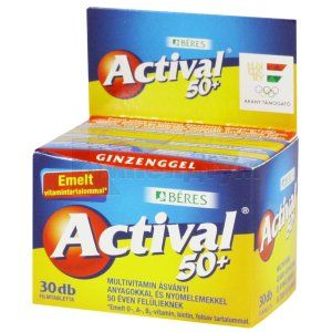 АКТИВАЛ 50+ таблетки, вкриті плівковою оболонкою, № 30; Beres Pharmaceuticals Ltd