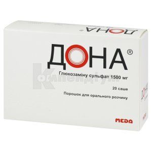 Дона® порошок для орального розчину, 1500 мг, саше, № 20; Viatris