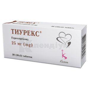 Тиурекс® таблетки, 25 мг, блістер, № 30; Гледфарм