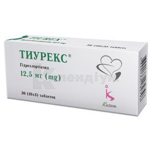 Тиурекс® таблетки, 12,5 мг, блістер, № 30; Гледфарм