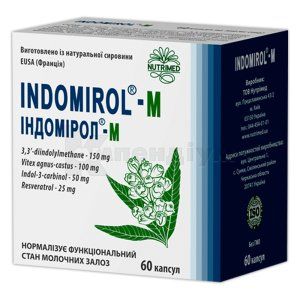 Індомірол®-М капсули, 360 мг, № 60; Нутрімед