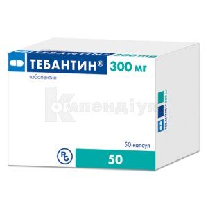 Тебантин® капсули, 300 мг, блістер, № 50; Гедеон Ріхтер
