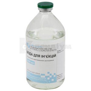 Вода для ін'єкцій розчинник для парентерального застосування, 400 мл, пляшка, № 1; Юрія-Фарм