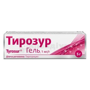 Тирозур гель, 1 мг/г, туба, 5 г, № 1; Alpen Pharma AG 