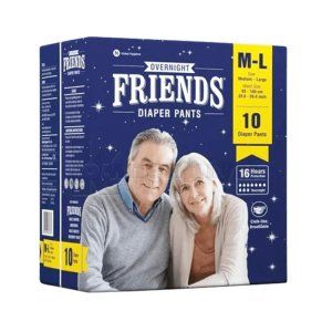 Підгузки-труси для дорослих "FRIENDS" overnight, розмір m-l, розм. m-l, № 10; Nobel Hygiene Pvt. Ltd