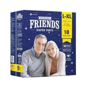 Підгузки-труси для дорослих "FRIENDS" overnight, розмір l-xl, розм. l-xl, № 10; Nobel Hygiene Pvt. Ltd