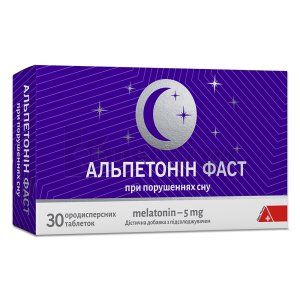 Альпетонін Фаст таблетки, що диспергуються в ротовій порожнині, 5 мг, блістер, № 30; Alpen Pharma AG 