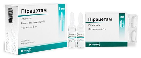 Пірацетам <I>капсули</I> (Piracetam <I>capsules</I>)