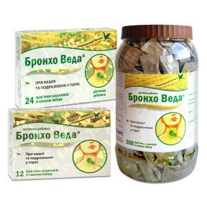 БРОНХО ВЕДА ТРАВ'ЯНІ ЛЬОДЯНИКИ ЗІ СМАКОМ ІМБИРЮ (BRONCHO VEDA HERBAL LOZENGES WITH GINGER FLAVOUR)