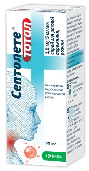 Септолете<sup>®</sup> тотал <i>спрей</i> (Septolete<sup>®</sup> total <i>spray</i>)