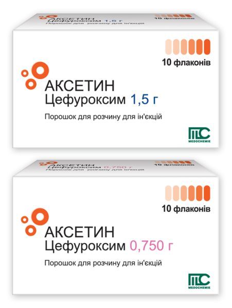 Аксетин <I>порошок для розчину для ін&rsquo;єкцій</I> (Axetine <I>powder for solution for injection</I>)