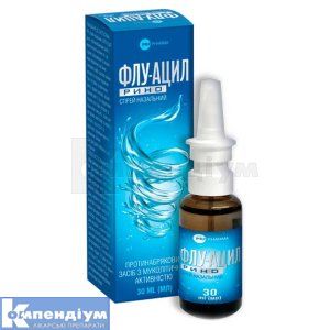 СПРЕЙ НАЗАЛЬНИЙ "ФЛУ-АЦИЛ РИНО" (NASAL SPRAY "FLU-ACYL RINO")