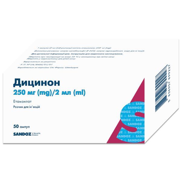 Дицинон (розчин для ін&rsquo;єкцій) (Dicynone (solution for injection))