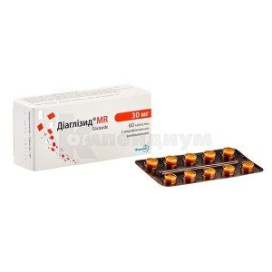 Диаглизид® MR таблетки с модифицированным высвобождением, 30 мг, № 60; Фармак