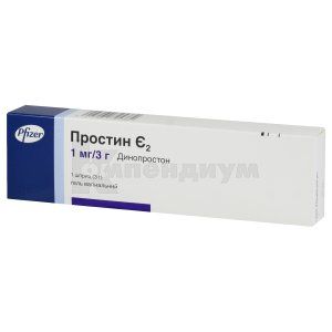 Простин E2 гель вагинальный, 1 мг/3 г, шприц, 3 г, № 1; Pfizer Inc.