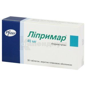 Липримар® таблетки, покрытые пленочной оболочкой, 40 мг, блистер, № 30; Viatris Specialti LLC