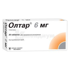 Олтар® 6 мг таблетки, 6 мг, блистер, № 30; Menarini Group