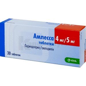 Амлесса таблетки, 4 мг + 5 мг, блистер, № 30; KRKA d.d. Novo Mesto