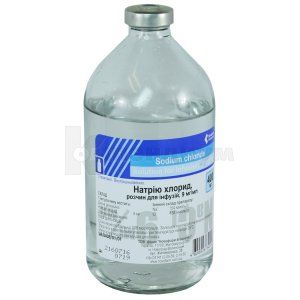 Натрия хлорид раствор для инфузий, 0,9 %, бутылка, 400 мл, № 1; Новофарм-Биосинтез