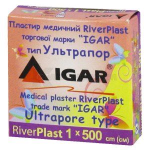 ПЛАСТЫРЬ МЕДИЦИНСКИЙ RiverPlast торговой марки "IGAR" тип УЛЬТРАПОР (на нетканевой основе)