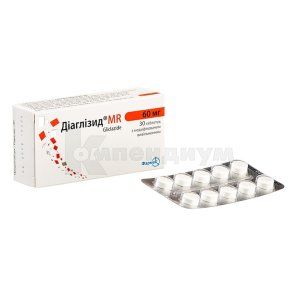 Диаглизид® MR таблетки с модифицированным высвобождением, 60 мг, № 30; Фармак