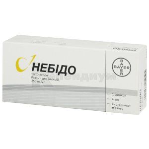 Небидо раствор для инъекций, 250 мг/мл, флакон, 4 мл, № 1; Байер