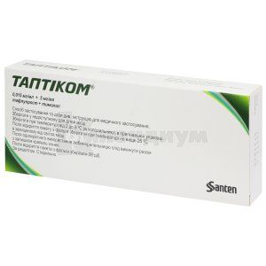 Таптиком® капли глазные, тюбик-капельница, 0.3 мл, № 30; Santen 