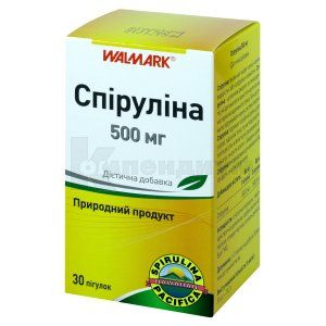 Спирулина таблетки, 500 мг, № 30; Walmark