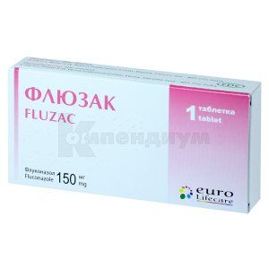 Флюзак таблетки, 150 мг, блистер, № 1; Euro Lifecare