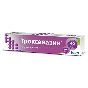 Троксевазин гель, 2 %, туба, 40 г, № 1; Тева Украина