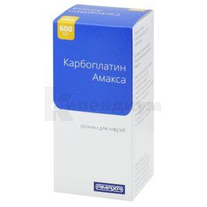 Карбоплатин Амакса раствор для инфузий, 10 мг/мл, флакон, 60 мл, № 1; Amaxa LTD